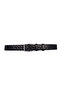 100% Genuine Leather, 4.2 cm Black Patterned Non-Foldable Denim Belt, Linen Belt 4Cm-Apo - 5