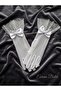 White Polka Dot Tulle Bridal Gloves with Bow, Wedding Engagement Outdoor Shooting Accessory - 5
