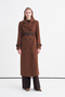 Strapped, Cuffed, Belted Tan Coat 14149 - 5