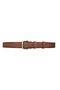 100% Genuine Leather, 4 cm Tan Knitted Patterned Non-Opening Denim Belt, Linen Belt 4Cm-Apo - 5