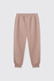 Boy's Beige Sweatpants with Elastic Waist - 2
