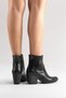 Nova Women's Black Crocodile Western Dallas Snap-On Boots - 7