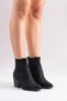 Nova Women's Black Nubuck Western Dallas Snap-On Boots - 7