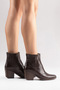 Nova Women's Bitter Brown Croco Western Dallas Snap-On Boots - 8