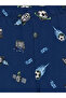 Crew Neck Printed Boys' Pajama Set - 6