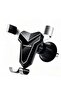 V-shaped Gravity Car Phone Holder, Automatic Locking Air Vent Mount, Black