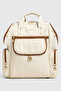 Focux Premium Fabric Mother Baby Care Bag Cream - 4