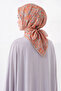 Lorena - Soft Scarf Paisley - Gray, Orange - 73162-08 - 2