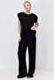 Women's Wide Leg Fabric Trousers