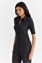 Women's Textured Short Sleeve Shirt - 2