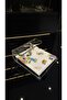8mm Thick Transparent Plexiglass Square Napkin Holder with Silver Detail