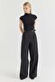 Women's Belt Detailed Wide Leg Trousers