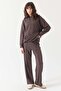 Kadın Kapüşonlu Basic Sweat Üst - 7
