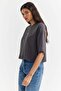 Women's Letter Print Short T-Shirt - 3