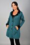 Women's Long Plus Size Cardigan with Front Pockets - 2
