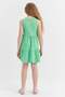 Girl's Basic Drawstring Dress - 5