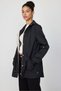Women's Trench Coat with Tie Waist Detail - 4