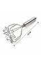 Heart Shaped Metal Potato Masher 26 cm (Chrome Handle, 9 cm Head) - 2