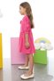 Girl's Elastic Waist Ribbon Detailed Dress - 2