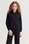 Girl's Hooded Soft Textured Sweat Top