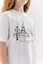 Girl's Print Detailed T-Shirt - 8