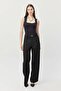 Women's Slim Belted Loose Pants - 6