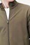 Men's Stand Collar Zippered Sweatshirt - 7