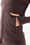 Women's Gloves Detailed Zippered Thin Sweat Coat - 5