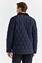 Men's Contrast Collar Quilted Jacket - 6