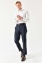 Classic slim fit fabric trousers - 6