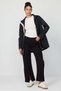 Women's Trench Coat with Tie Waist Detail - 7