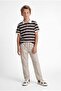 Boy's Striped Polo Neck T-Shirt - 4
