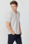 Men's Zippered Polo Neck T-Shirt - 5