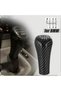 مقبض ناقل الحركة لسيارات BMW E92 E93 E46، E90، F20، F30، E39، E60، F10 مع إضاءة بيضاء، 6 سرعات، بنمط ألياف الكربون - 3
