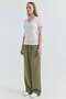 Women's Waist Detailed Wide Leg Trousers - 2