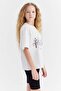 Girl's Print Detailed T-Shirt - 2