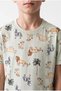 Boy's Crew Neck Printed Shorts Pajama Set - 6