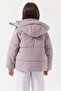 Girl's Hooded Puffer Coat - 7