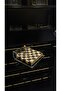 8mm Thick Transparent Plexiglass Square Napkin Holder with Matte Gold Detail - 2