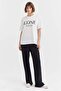 Women's Text Printed Basic T-Shirt - 5