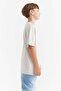 Boy's T-Shirt with Embossed Lettering Print Detail - 3
