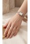 Vintage women's steel watch gold & silver mix color rectangle case classic watch with roman numerals | old money luxury elegant chic women's wristwatch 2026 - 3