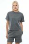 Washable Crew Neck Solid Color T-Shirt - 2