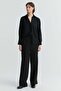 Women's Striped Detail Wide Leg Fabric Pants
