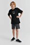 Boy's Shorts with Elastic Waist and Tie Detail - 6