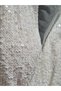 Sparkly Sequined Flounce Batwing Sleeve Maxi Length V-Neck Back Detail White Sequined Fish Cut Wedding and after Party Evening Dress Cocktail Dress - 3