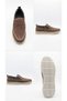 Gr0540 Genuine Nubuck Leather Stitching and Straw Appearance Daily Comfortable Use Brown Men's Casual Shoes - 4