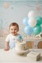 Ocean Light Figured Seashell Number Candle and Tabletop Balloon Stand Combination - Underwater Party Set - 2