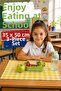 Stain-Proof and Liquid-Proof Lunch Mat 35×50 cm – Set of 3 for Primary School and Kindergarten