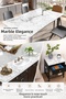 Self Adhesive White Marble Patterned Pvc Covering Foil Countertop Table Cabinet 60X100Cm - 2